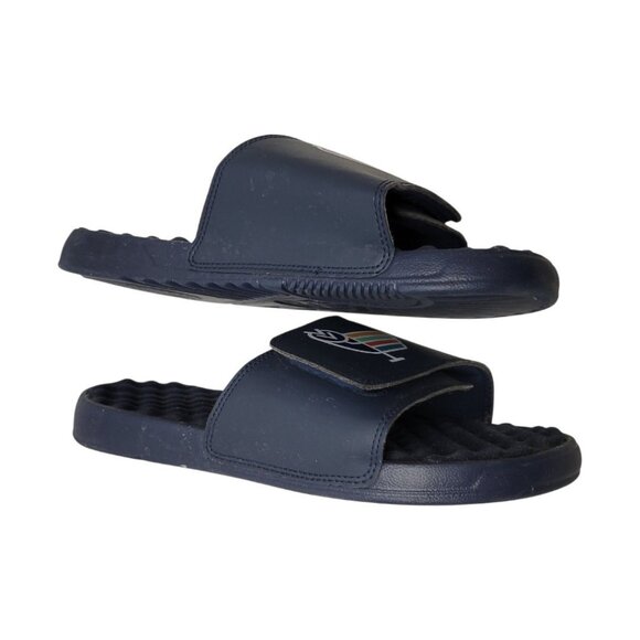 ISLIDE Unisex NAVY BLUE Beach Shower Slipper SOFT Slide Mule Slip On Shoe size 7 - Picture 4 of 9
